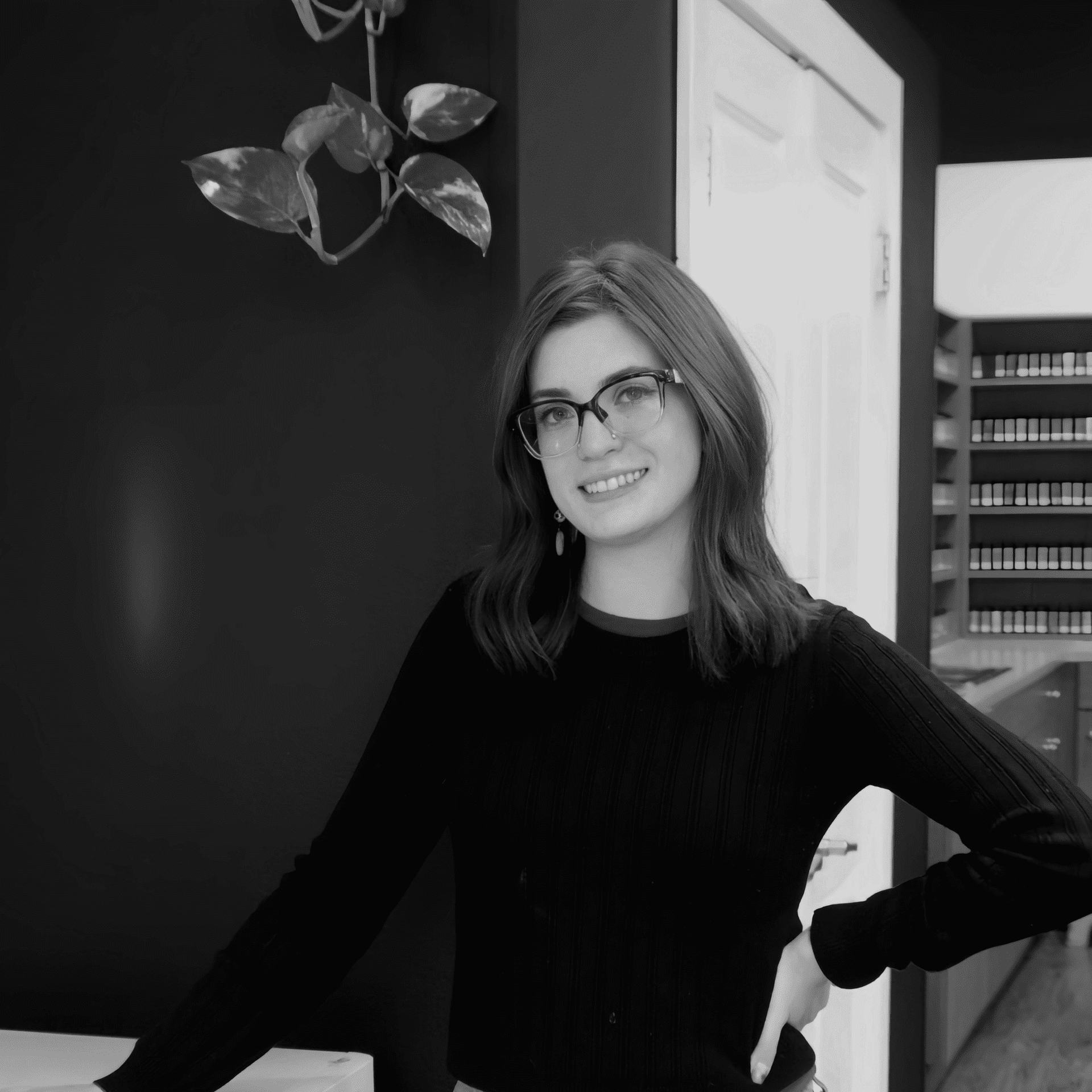 Portrait of Haley Kubala, a professional stylist at Yacht Club Salon, showcasing their expertise and style.